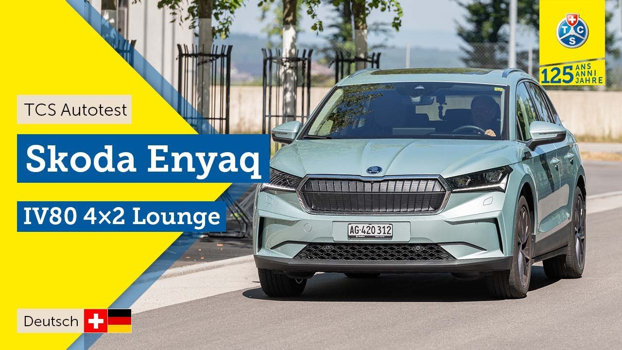 Test de voiture : Skoda Enyaq iV80 Lounge 4x2 - TCS Suisse