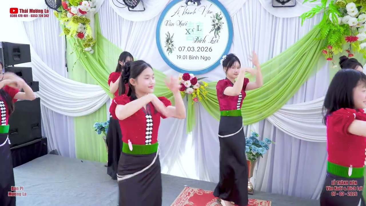 Bài múa 04 mừng Lễ Thành Hôn Văn Xuôi & Bích Lợi, bản Pi, xã Mường La