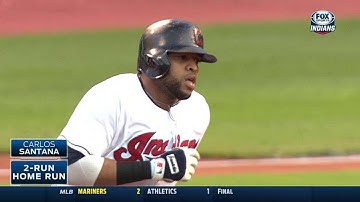 DET@CLE: Santana puts Indians on board with homer