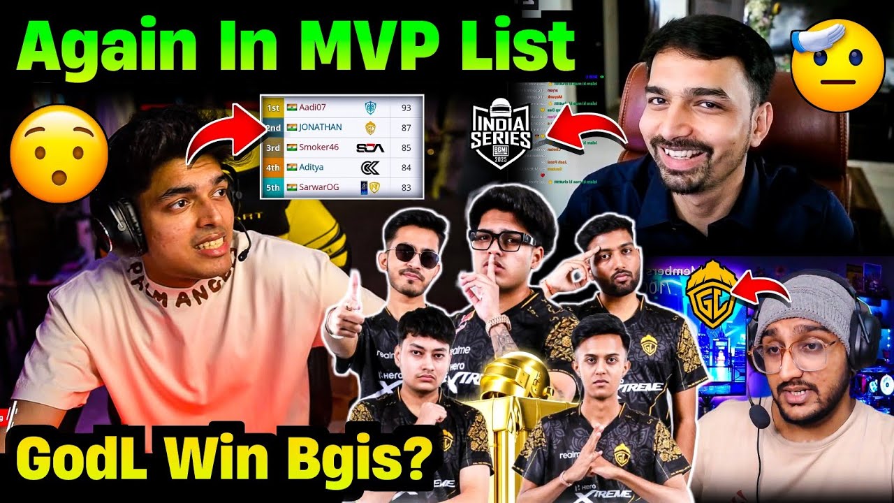 Mazy React on Jonathan in Bgis Overall MVP List😯 Jonathan on GodLike Winning Bgis🏆💛