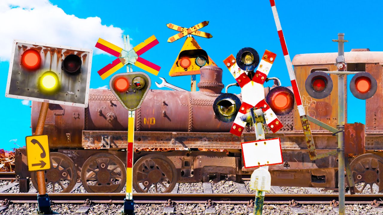 A Railroad Crossing That Restores a Dilapidated Train (Железнички