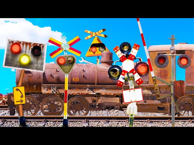 A Railroad Crossing That Restores a Dilapidated Train (Железнички