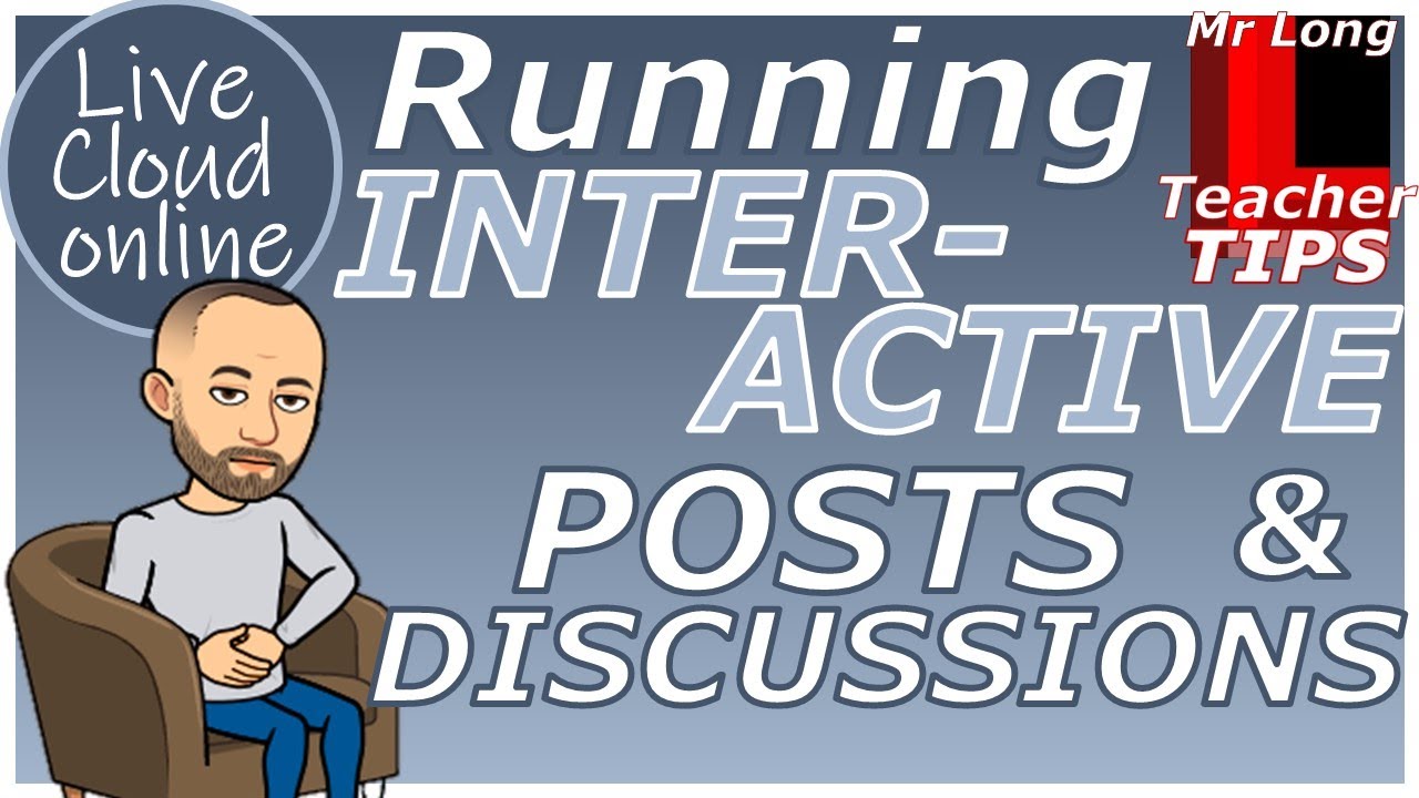 Running interactive posts and discussions - YouTube