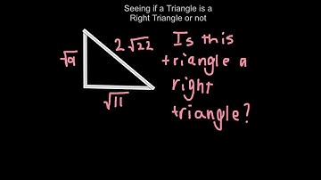 Converse of Pythagorean Theorem w/radicals