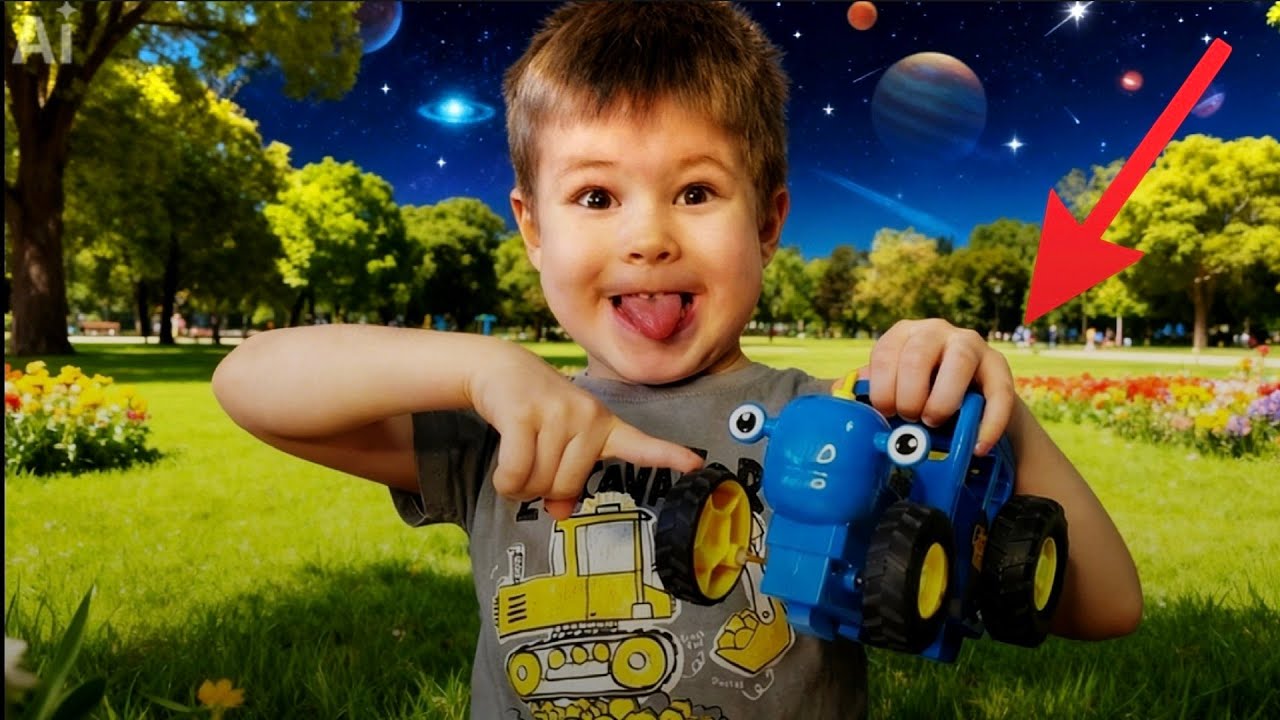 СИНИЙ ТРАКТОР : распаковка. Blue Tractor 