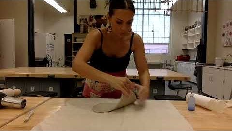 How to make a clay slab without a rolling pin or slab roller