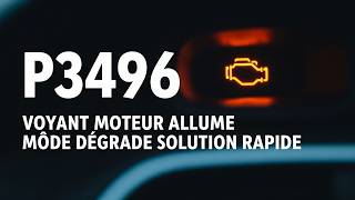 What does OBD2 error code P3496 mean - Exhaust valve failure