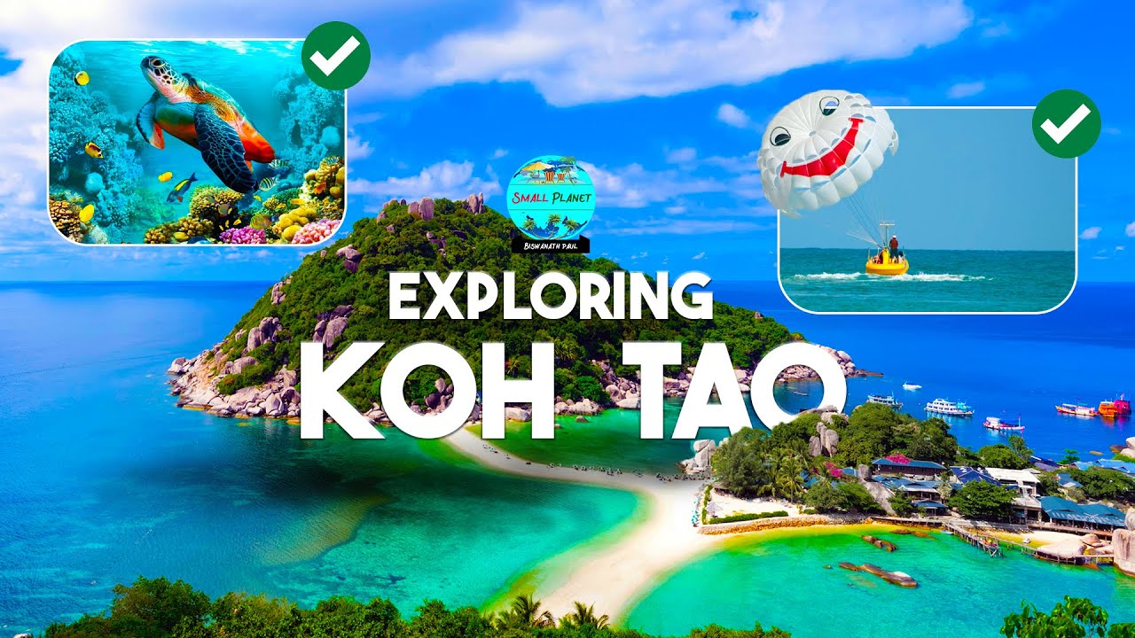 Koh Tao I কোহ তাও I Paradise and Turtle Island  of  Thailand | Thailand Travel 2024 | 4K