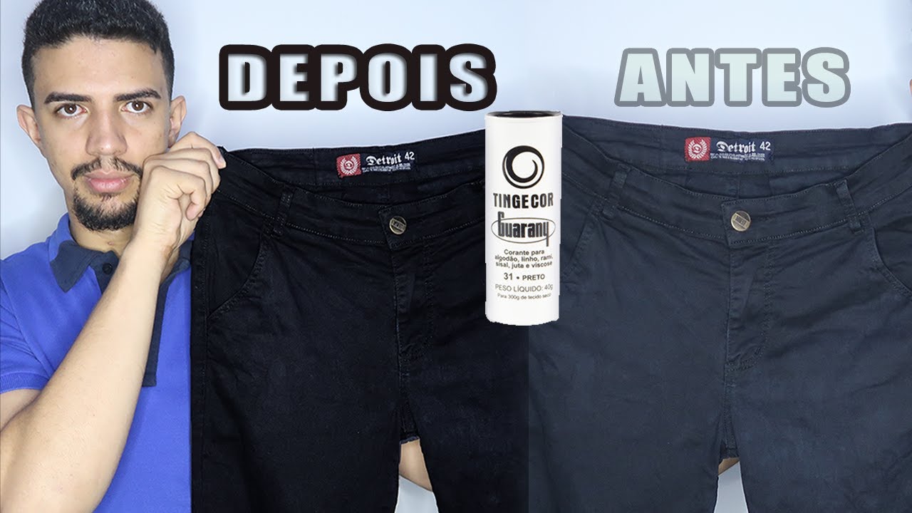 COMO TINGIR ROUPA PRETA OU COLORIDA - CORANTE EM PÓ - YouTube