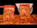 (RECIPE)ASMR Spicy Enoki Mushroom Mukbang eating show (No Talking)ㅣ(레시피포함) 불닭마라팽이버섯 먹방ㅣRED ASMR
