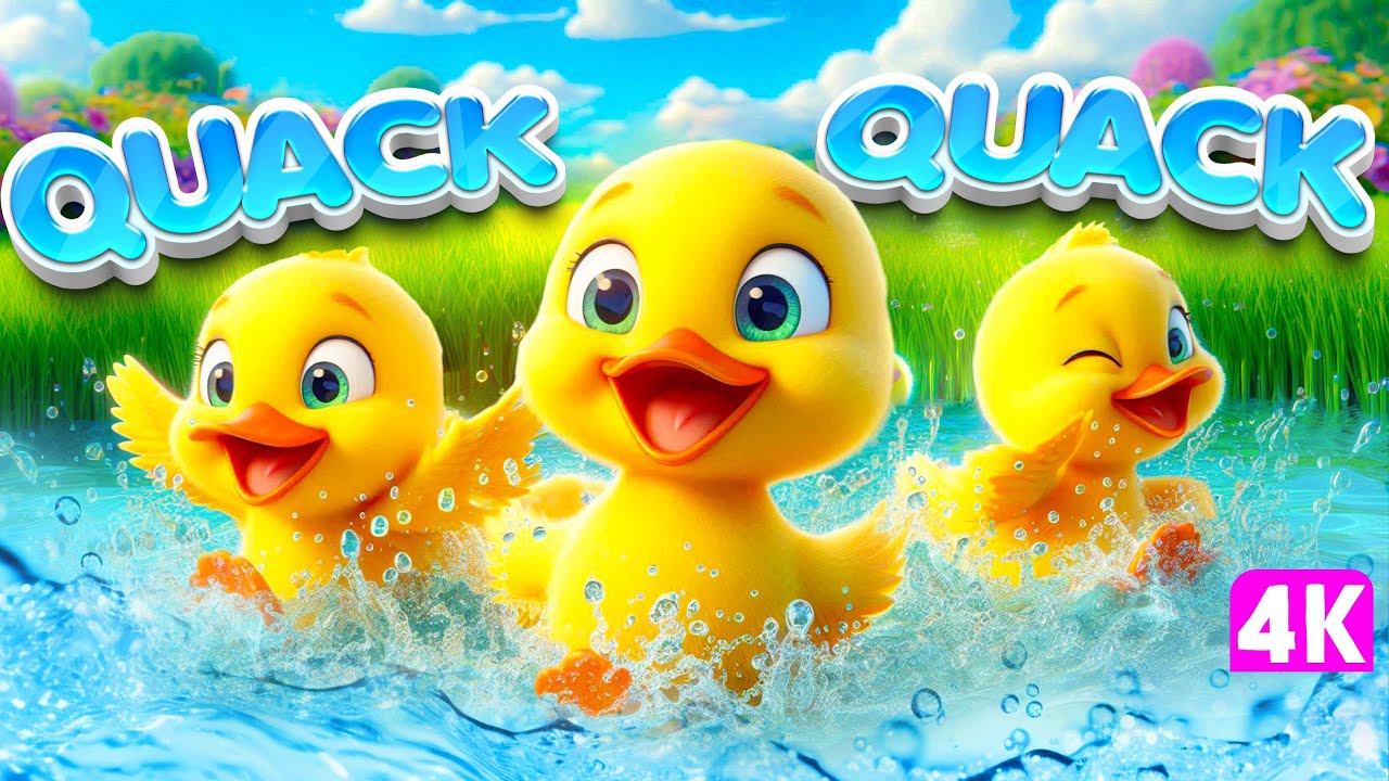 Duck Song Quack Quack And Colorful Fish Song | #TinyGeniusTV Nursery