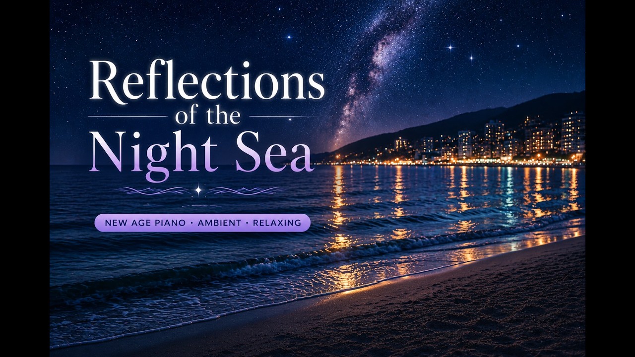 Reflections of the Night Sea 🌙 사랑과  추억 | 부담 없이 듣는 힐링 뉴에이지 · 편안한 피아노 첼로 음악