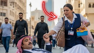 ملياردير عربي يتظاهر بالإغماء في الشارع ليرى من سيساعده - وكانت أم عزباء متأخرة عن العمل.