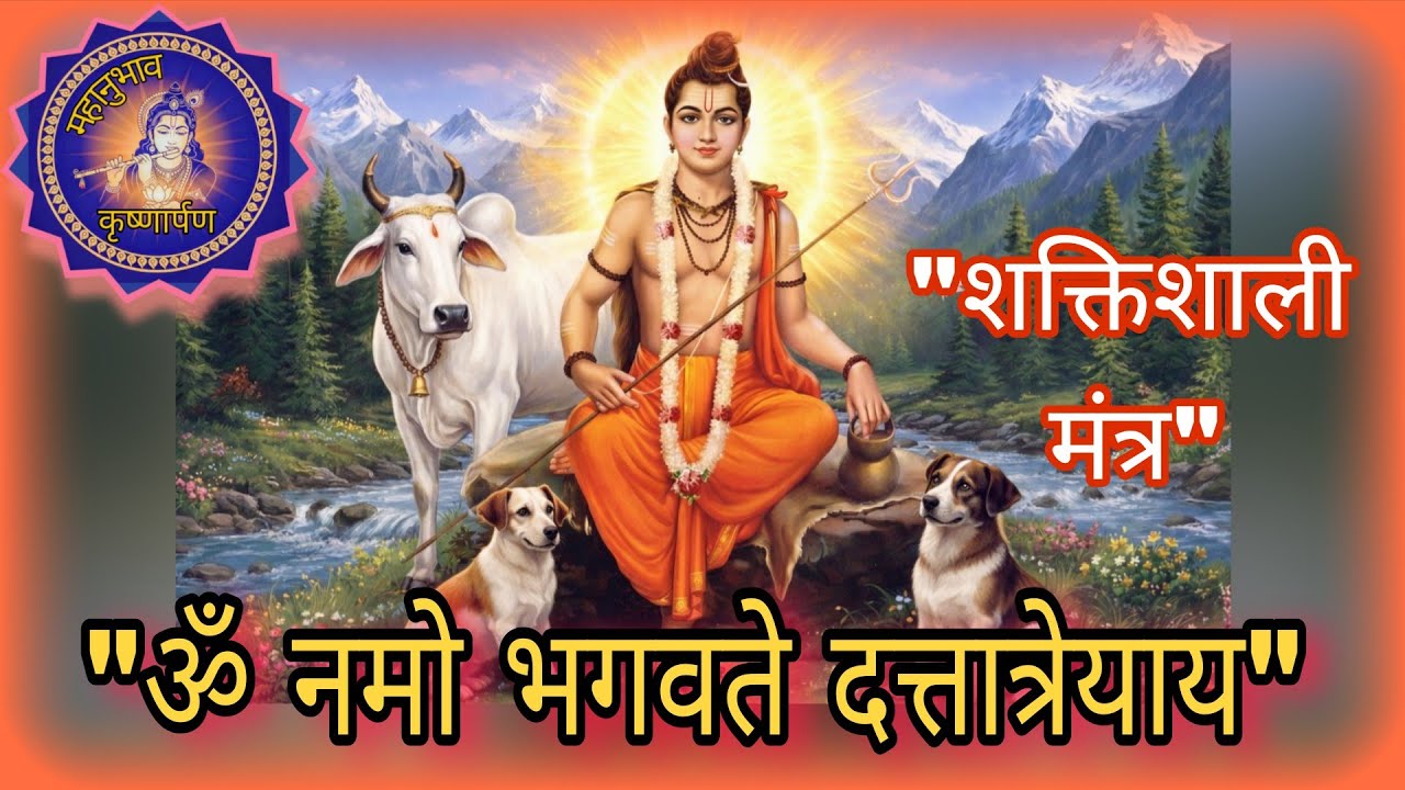 ॐ नमो भगवते दत्तात्रेयाय (Om Namo Bhagavate Dattatreyaay) 🙏 | श्री दत्तमाला मंत्र | 🙏