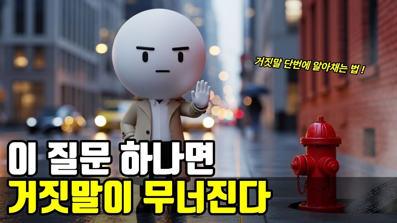 당신도 지금 거짓말에 속고 있을지도 모릅니다 심리 수사 기법 8가지#심리학,#거짓말신호#심리수사#비언어적신호#관계 심리