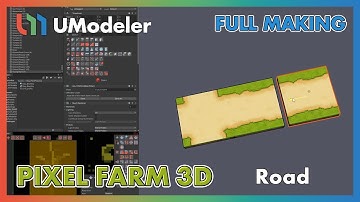 3D Modeling in Unity - Full Making Video of Modeling & Unwrapping Road in Pixel Farm 3D
