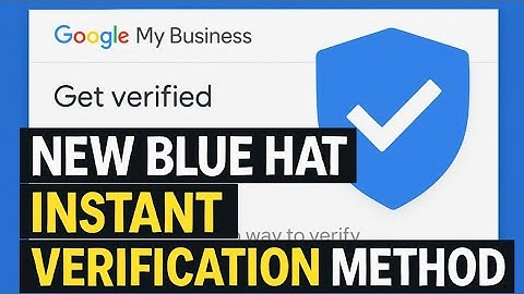Blue Hat GMB verification method 😲 || new instant GMB verification method 