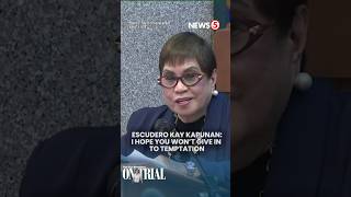 Escudero, may pabirong payo kay Kapunan sa ika-13 araw ng Impeachment trial ni VP Sara
