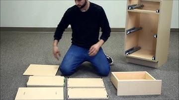 Assemble a base cabinet with 3 drawers in 7 minutes!