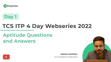 TCS ITP Aptitude Questions and Answers | Day 1 Aptitude