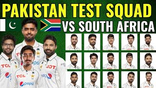 Pakistan squad against South Africa announced: Pakistan Test against South Africa.