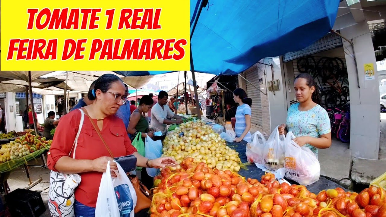 FEIRA LIVRE DE PALMARES-PE, SÁBADO 16/08/2025. TOMATE A 1 REAL.