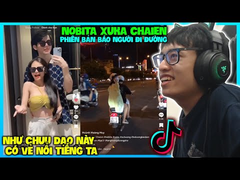 NHƯ CHUU M5 CÙNG KHỦNG LONG VĂN HIỆN VÀ HÁT NOBITA XUKA BÁO NGOÀI ĐƯỜNG | HÙNG AKIRA XEM TIK TOK VN