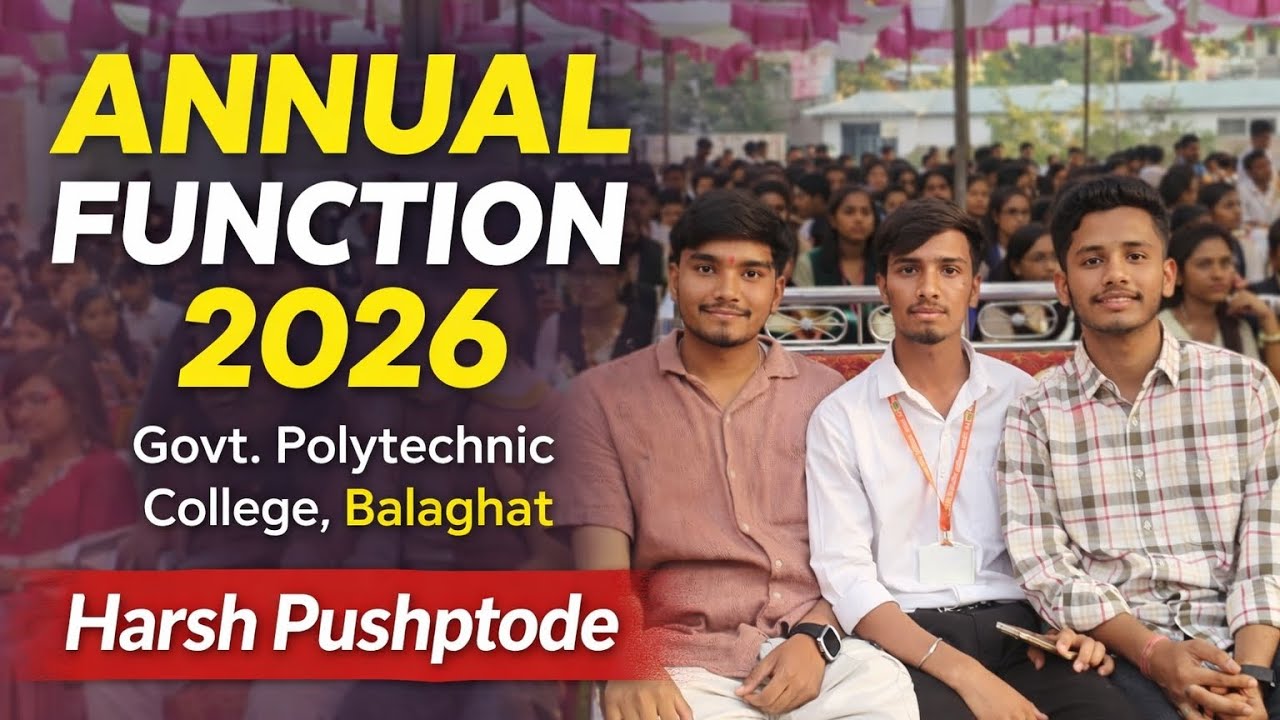 Annual function 2026.polytechnic college balaghat. Harsh pushptode and naveen bhaiya bhi aaye.#viral