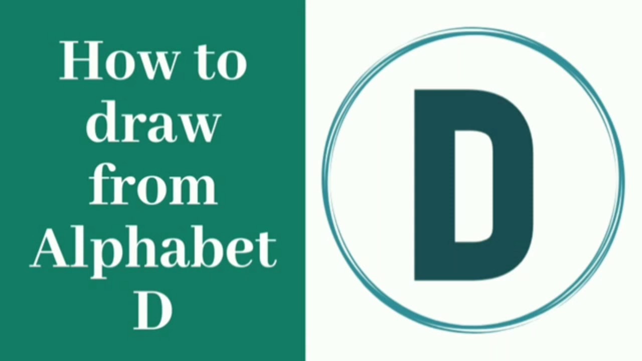 How to Draw from Alphabet D YouTube