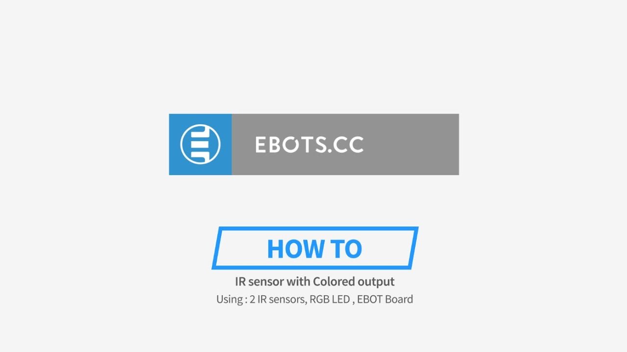 Ebot Coder 8 IR and RGB using Ebot system - Educational Robot system - YouTube