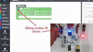 8 IR and RGB using Ebot system  - Educational Robot system