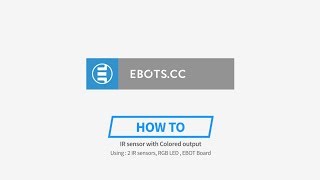 8 IR and RGB using Ebot system - Educational Robot system