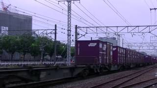 【CAIコンテナ積載】JR貨物 EF66-26 (5099レ) 熱田駅付近にて