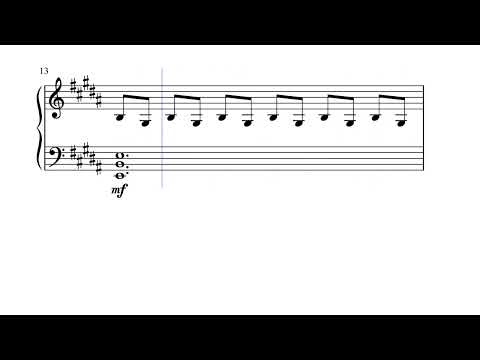 Rhiannon Bannenberg - For Stormboy from the film Ambrosia Piano solo (sheet music, Noten, partition)