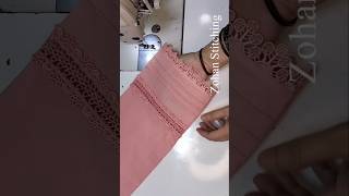 New Amazing Lace Trick 😲 Kurti Sleeves Design 2026 #shorts #sewing #viral