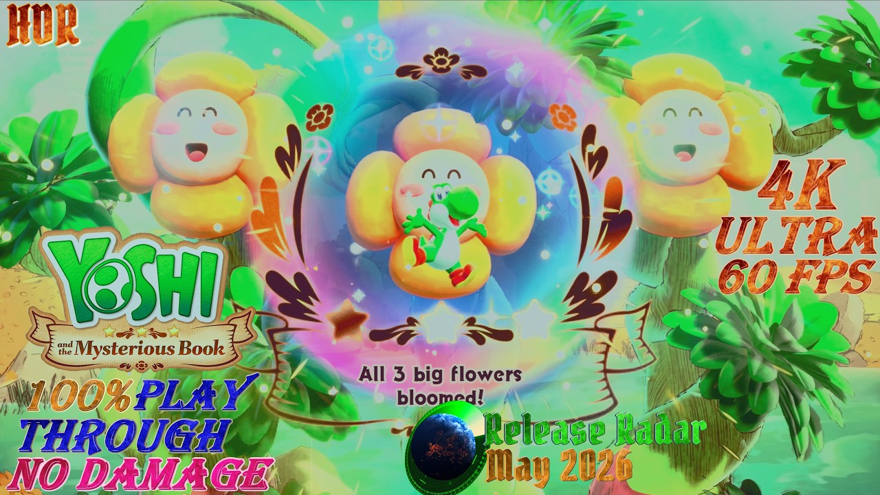 yoshi★★（プロフ必読） 🗓️21/05/26] Yoshi and the Mysterious Book • World 1 Level 1 100
