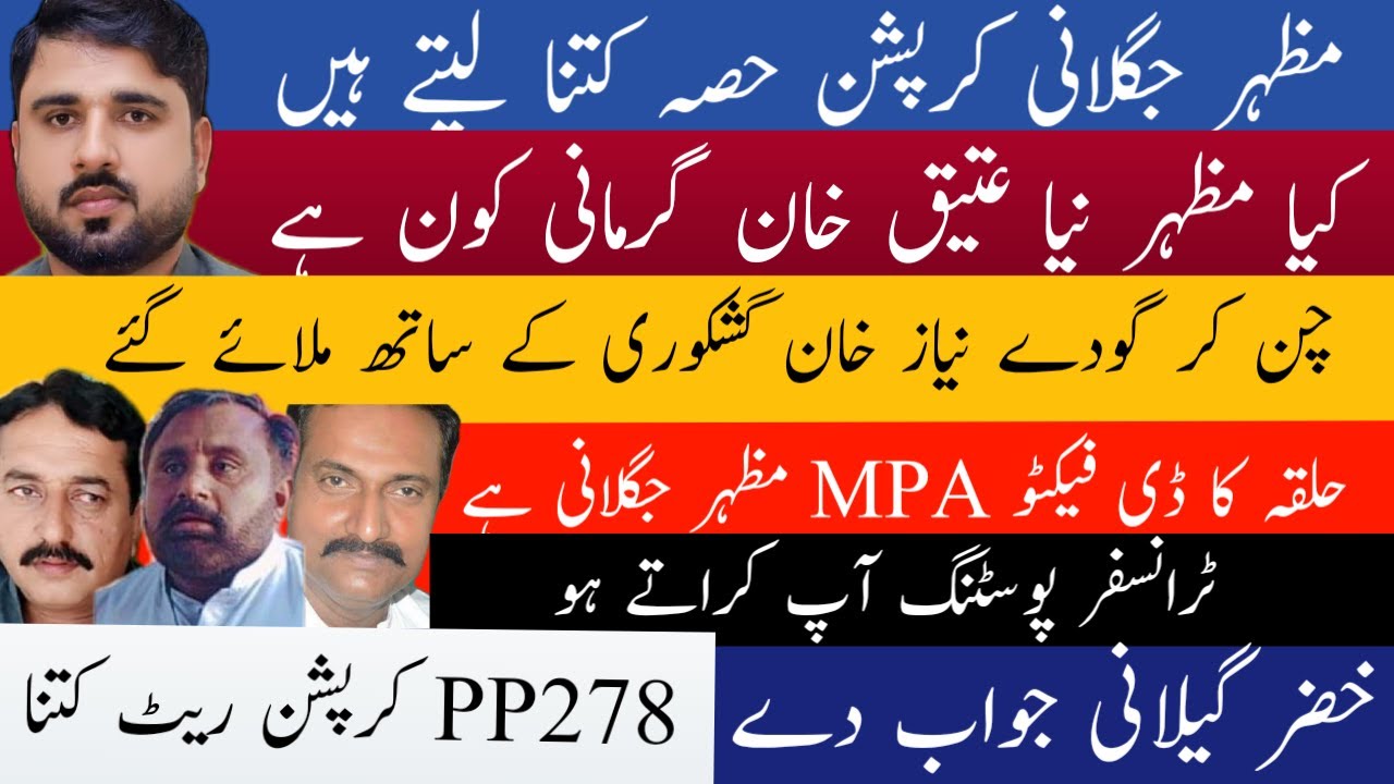 Mazhar Khan Juglani Interview Niaz Khan Gashkori Kay Bad Mpa Koun Hay