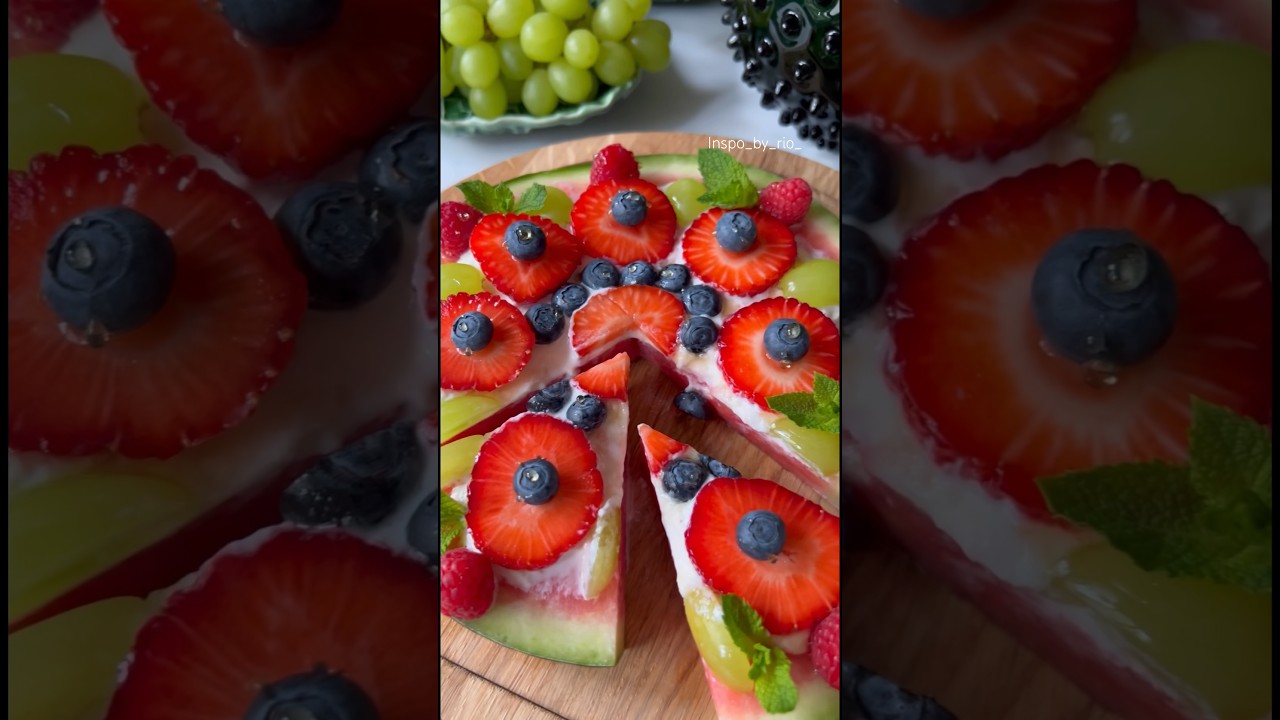 Watermelon Cake 🍉 Easy and Healthy Dessert Inspiration Idea 🍰 