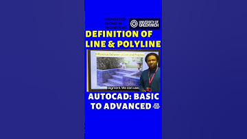 Definition of Line and Polyline #shorts