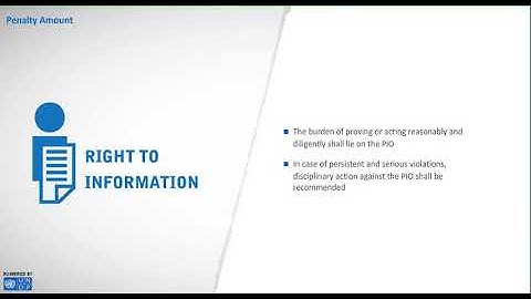 16 RTI - Penalties for not furnishing information under the act