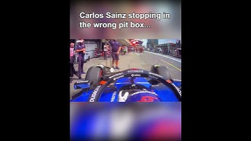Sainz Stopping in the Wrong Pit Box