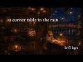 A Corner Table in the Rain • 1 Hour Lo-fi BGM for Study &amp; Focus ☕🌧️
