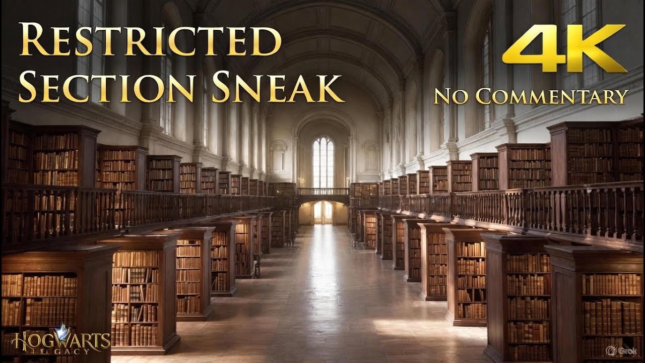 Hogwarts Legacy - Secrets of the Restricted Section: Sneaking into the Library & Ghost Patrols (4K)
