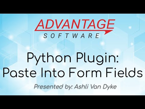 Python Plugin: Paste Into Form Fields