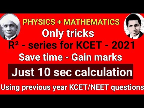 KCET-2021|Part-1|Short tricks|Previous year