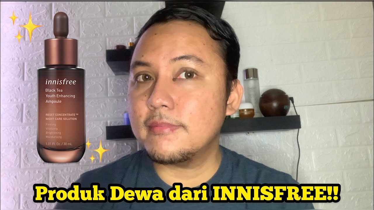 INNISFREE Black Tea Youth Enhancing Ampoule Review YouTube