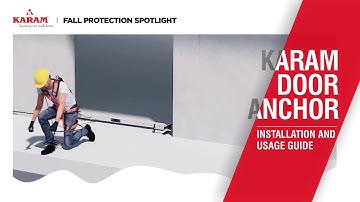 KARAM Safety | Door Anchor Installation Guide - Door and Window Anchorage PN 802