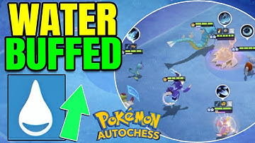 WATER SYNERGY finally BUFFED | Official Pokemon Auto Chess