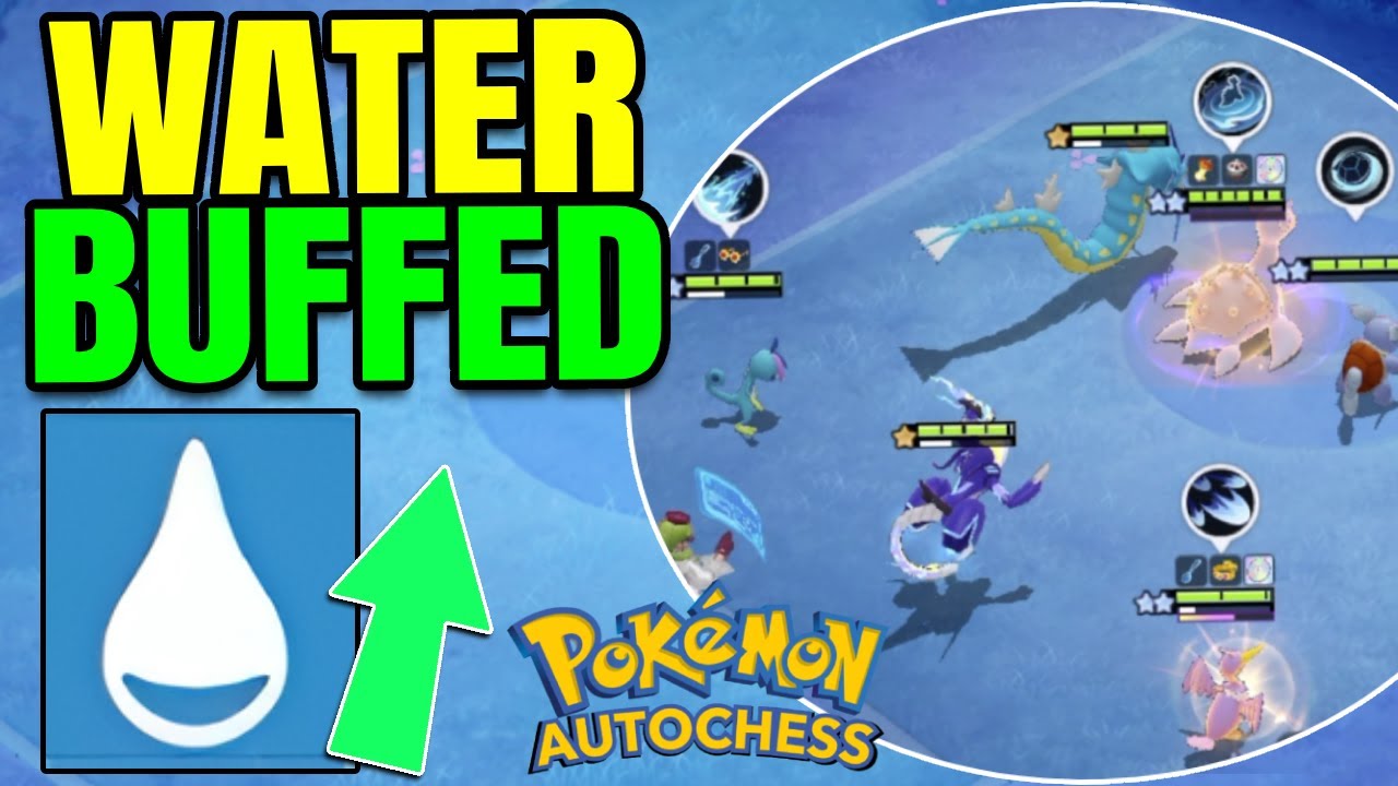 WATER SYNERGY finally BUFFED | Official Pokemon Auto Chess