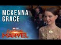 Mckenna Grace on playing a young Captain Marvel - Red Carpet Premiere